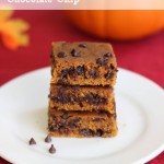 Pumpkin Chocolate Chip Blondies