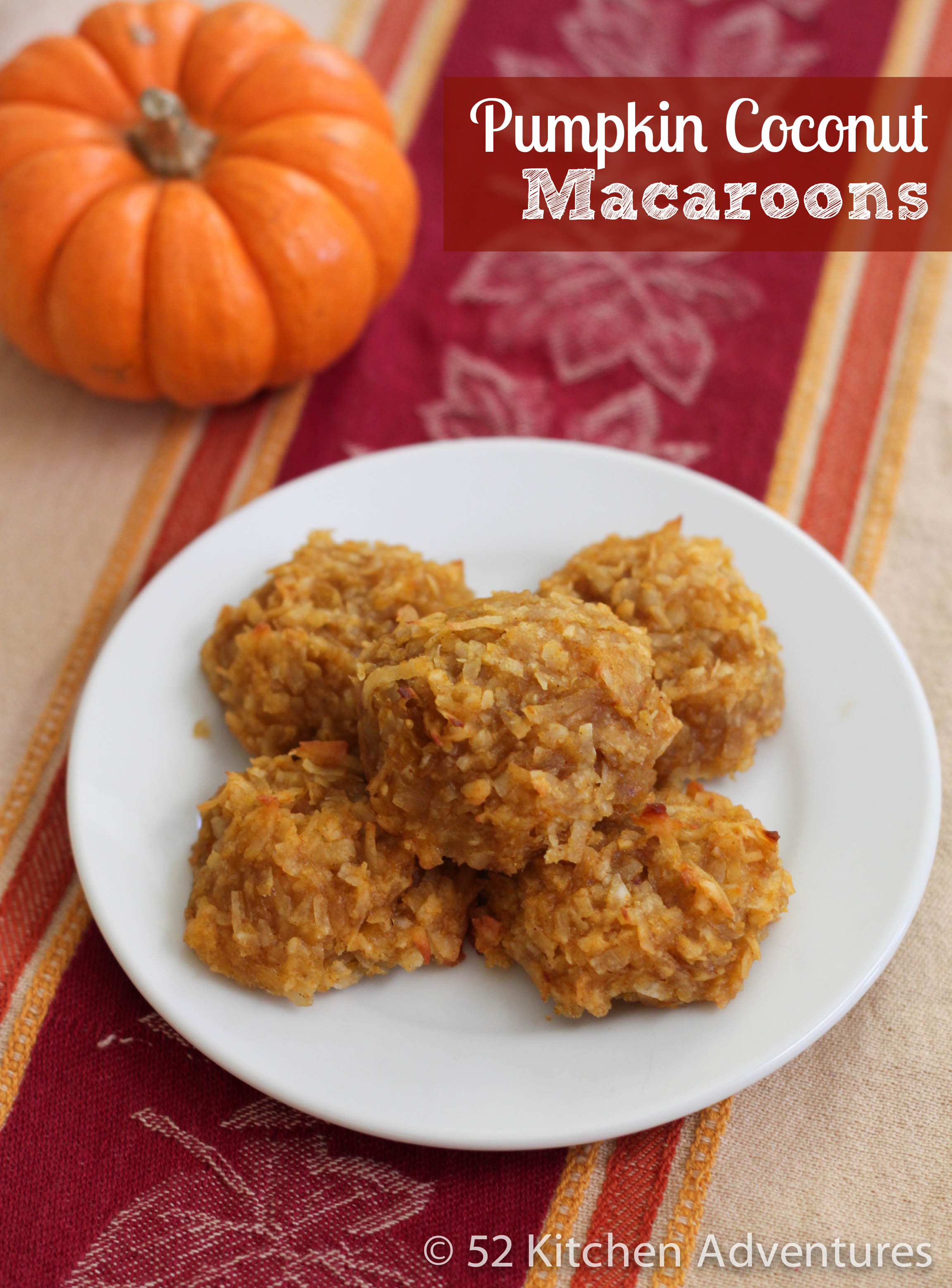 Pumpkin Coconut Macaroons