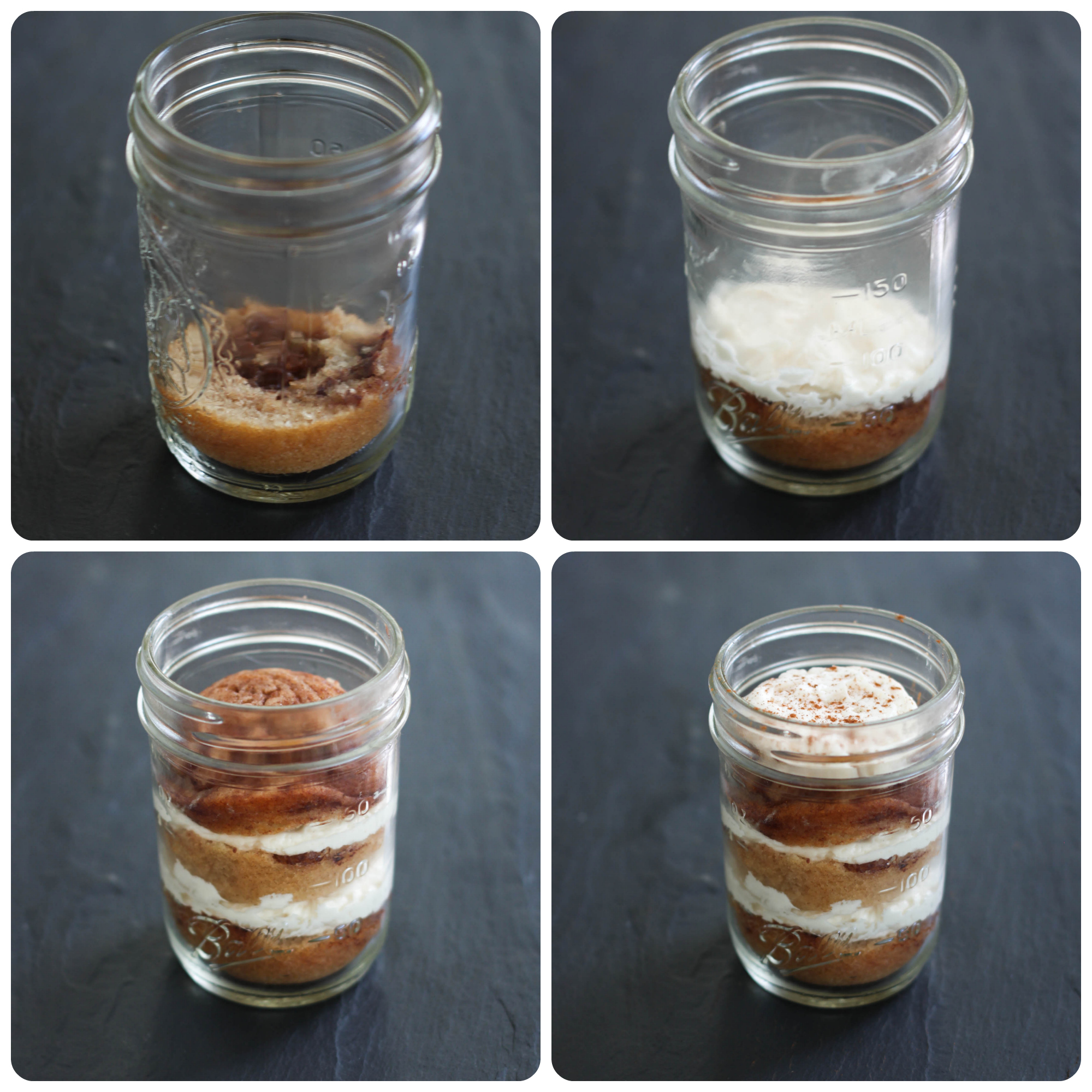How to assemble a cupcake in a jar