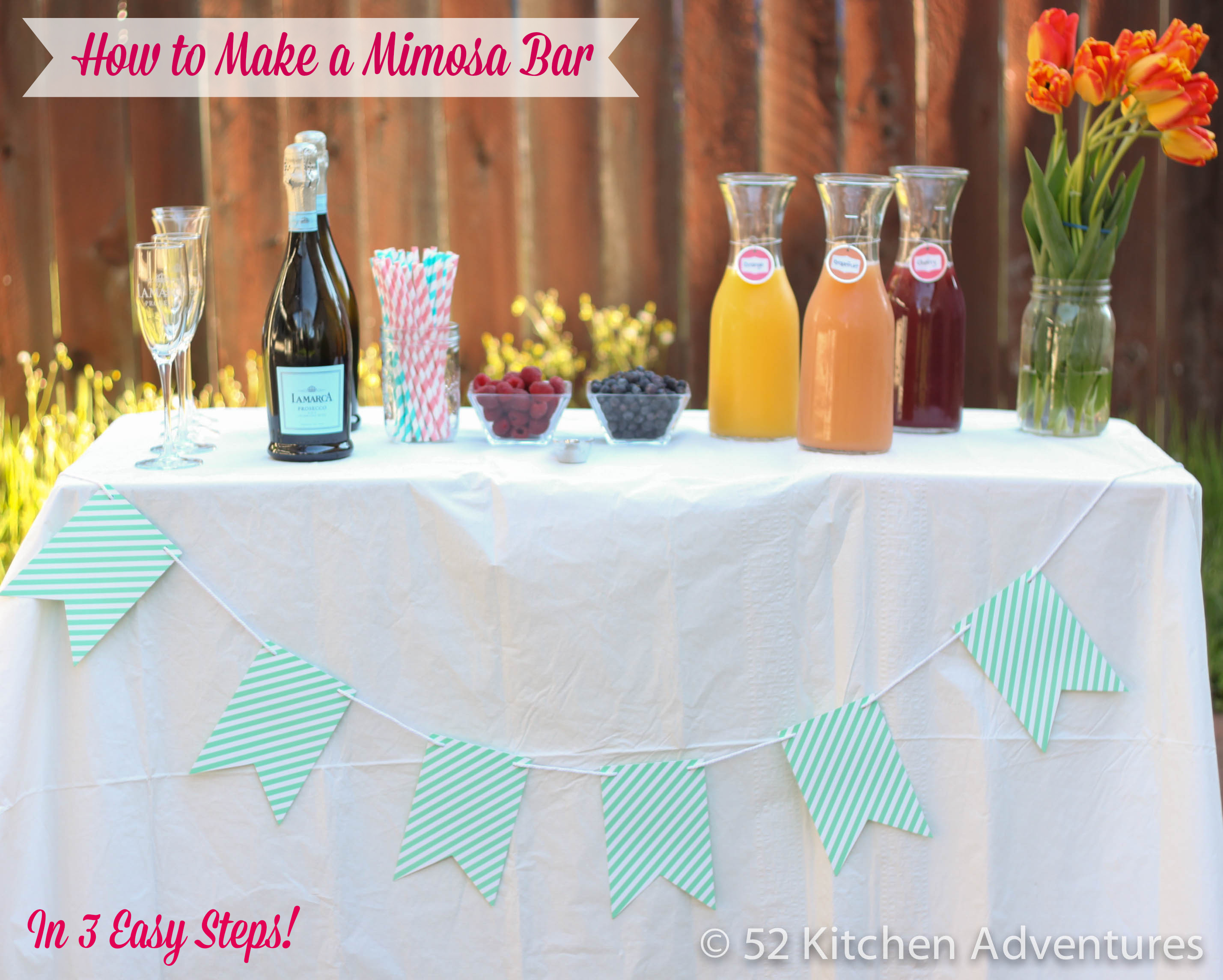How to Make a Mimosa Bar in 3 Easy Steps