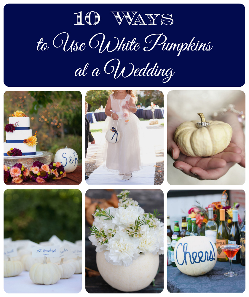 10 Ways to Use White Pumpkins at a Wedding