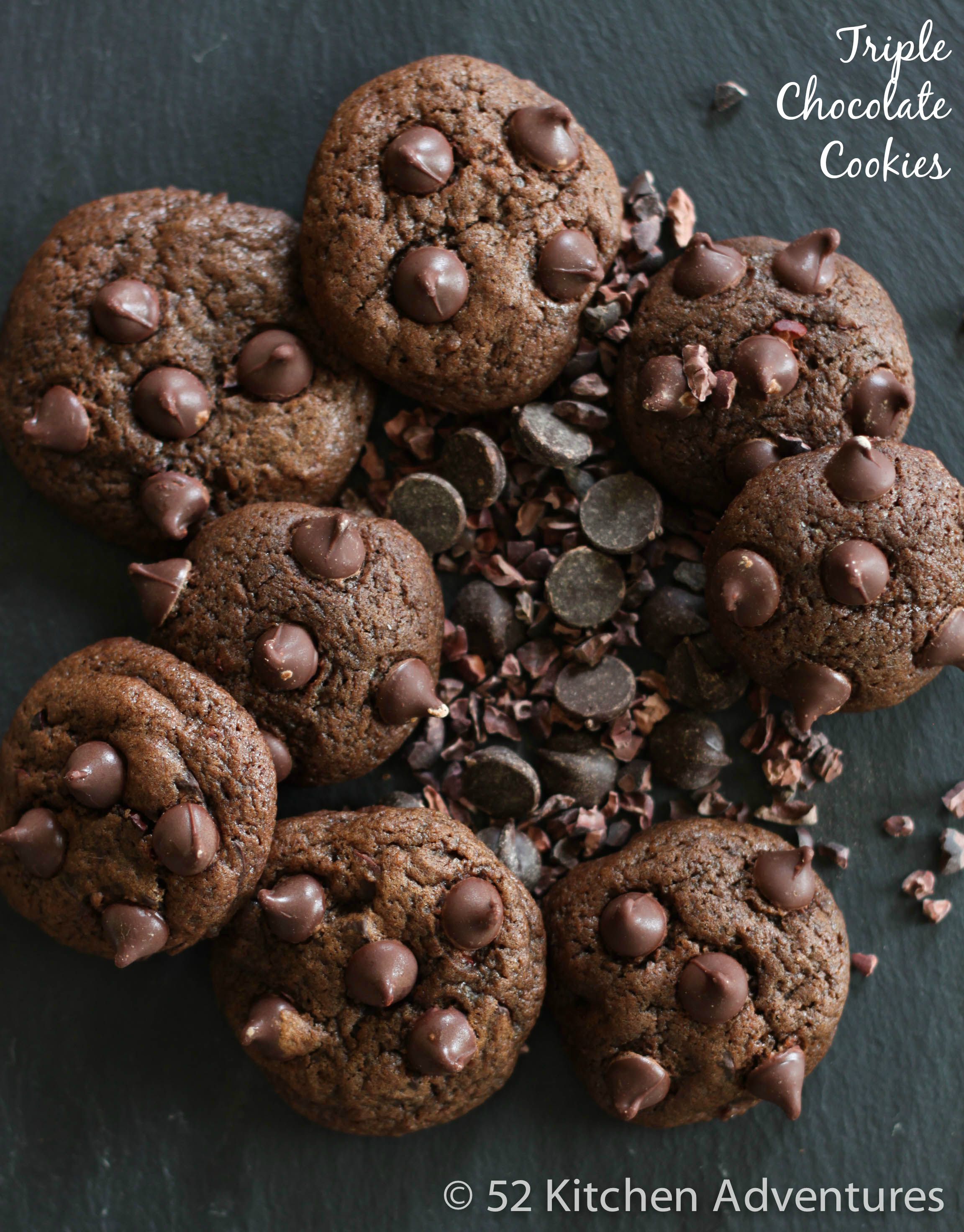 Triple Chocolate Cookies