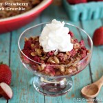 Healthy Strawberry Rhubarb Crumble